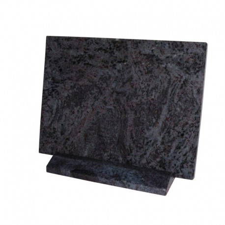 Plaque rectangle en granit sur socle
